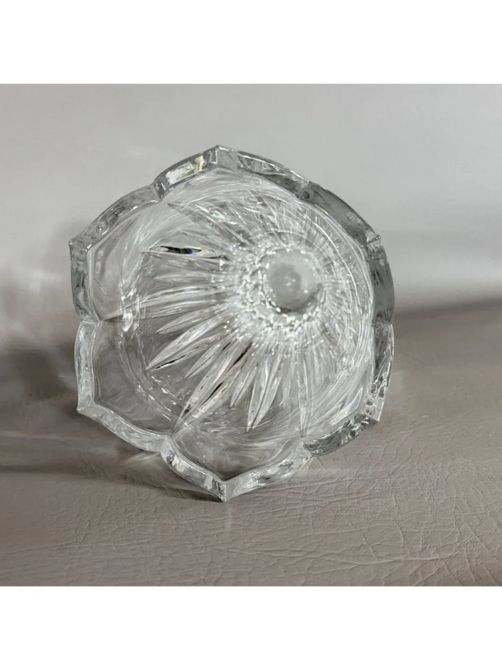 Vintage Gorham Lead Crystal Tulip Vase King Edward Fluted Scalloped 9.5